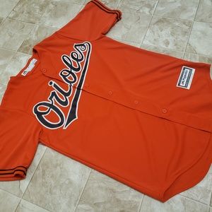 Majestic Jones #10 Orange Baltimore Orioles Jersey